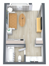 B Floor Plan B Floor Plan - Starting from 201 Square-Foot - at The Teale, Kissimmee, FL